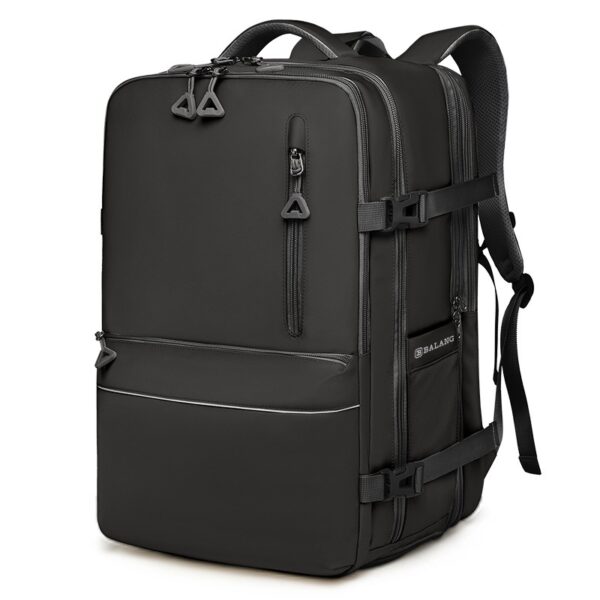 Pure Color Casual Versatile Men's And Women's Large Capacity Backpack - Image 4